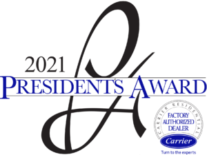 carrier 2021 president's award badge