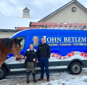 John Betlem helps Equicenter with ductless installation